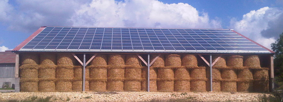 panneau solaire batiment agricole